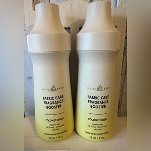 Bath & Body Works COCONUT LINEN Fabric Care Fragrance Booster Laundry Lot X2 New